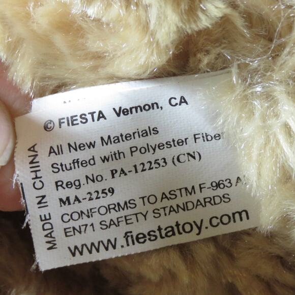 Fiesta Christian Christmas Bear Plush 21" with Santa Hat & Scarf Stuffed Animal - Picture 11 of 16